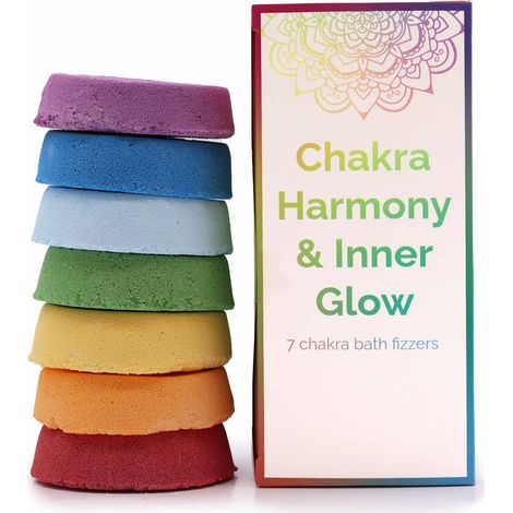 Chakra Bath Fizz - Grande boîte - Chakra Harmonie & Éclat Intérieur- Vendu par 1 (1/3)