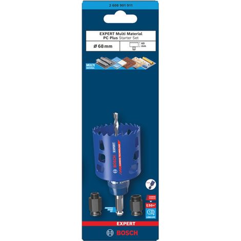 Bosch EXPERT Lochsäge Multi Material Power Change Plus Kit, 68 x 60 mm
