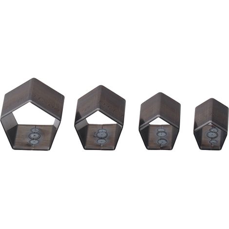Pentagone en Cuir en Cuir, Ensemble de Trochers en Acier en Acier en Alliage Fort pour L'artisanat, 4 Pièces pour Hommes Faits à la Main pour les Débutants et les Professionnels. (1/5)