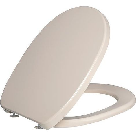 siege de WC Twist avec charniere en acier inox bahama-beige (1/3)