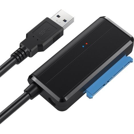 Câble adaptateur SATA vers USB 3.0 pour disque dur SSD/HDD SATA III 3,5 et 2,5 pouces (1/4)