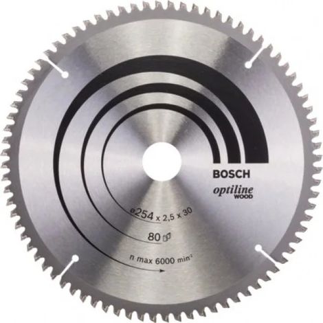 Bosch Optiline Wood Lama per troncatrice 254x30 mm per legno