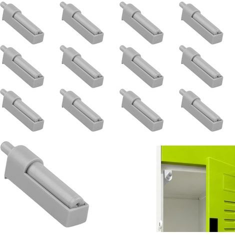 Lot de 12 Amortisseurs de Porte Gris Fermeture Porte Silencieuse et Douce pour Placard Meuble de Cuisine et Tiroir Système de Fermeture Auto Gris (1/3)
