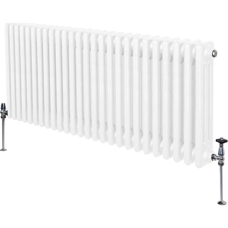 Traditional 3 Column Radiator - 600 x 1192mm - White