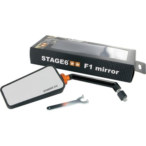 Specchietto retrovisore Stage6 F1 Style M8, sinistro, carbonio opaco