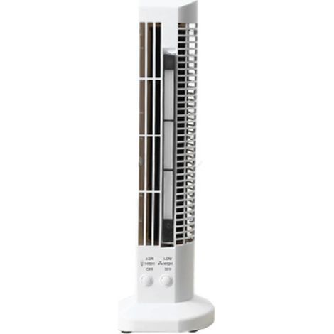 Ventilateur Sans Pale en Forme de Tour, Mini Ventilateur USB Portable Créatif pour Bureau et Maison, Refroidisseur d'Air Silencieux avec Design Moderne