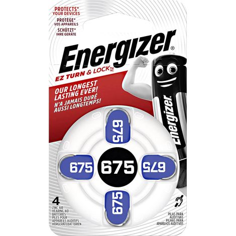 Lot De 4 Piles Auditive Zinc, 1.4 V, Energizer (1/5)