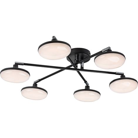 Plafoniera LED regolabile Rabalux Madi 24W nera 3000K (1/5)