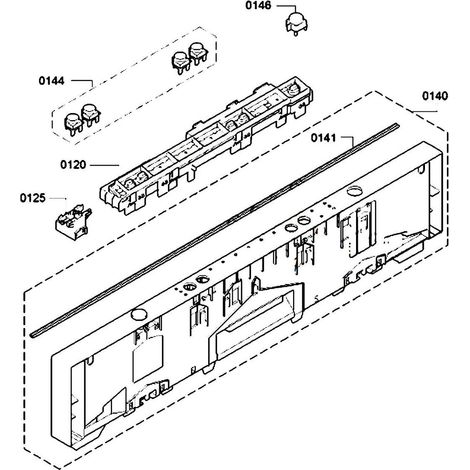 Module élément de commande - Lavastoviglie - BOSCH - 350004