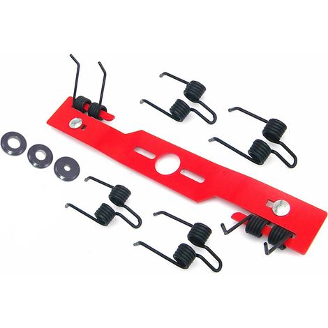 Lame de scarificateur / lame de tondeuse, kit de conversion de lame + 6 ressorts