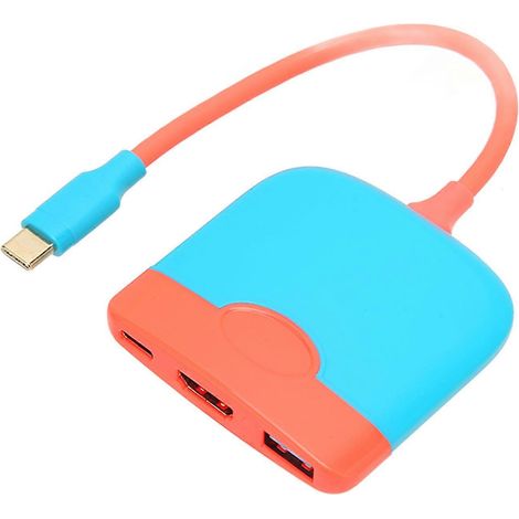 3-in-1 USB-C-zu-HDMI-Adapter, USB-C und USB 3.0, Multiport für Typ-C-Geräte, kompatibel, schnelle und stabile Verbindung. (1/5)
