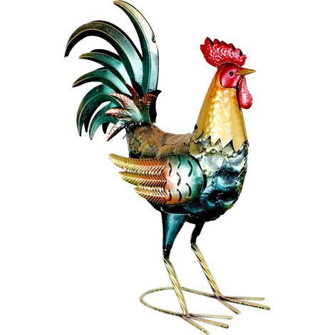 Signes Grimalt Figura animale gallo  Figura di pollo blu - 38x19x48cm