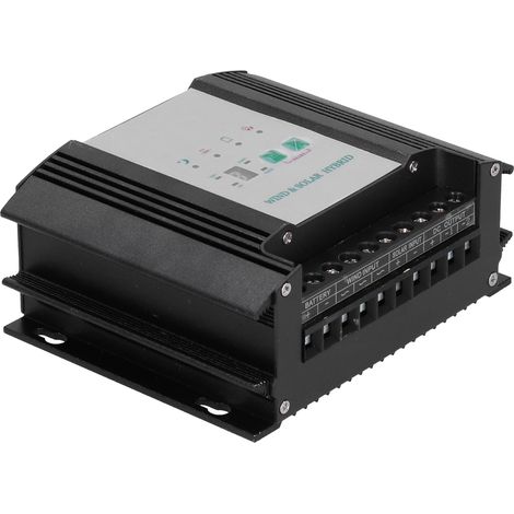 Contrôleur hybride d'énergie éolienne et solaire, éolienne intelligente à LED 400 W, énergie solaire 100 W 12 V (1/5)