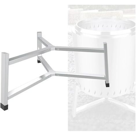 Support de cheminée portable en acier inoxydable, trépied pour feu de camp, pour cheminée extérieure, outils de sécurité pendant les réunions extérieures (38,1 cm) (1/5)