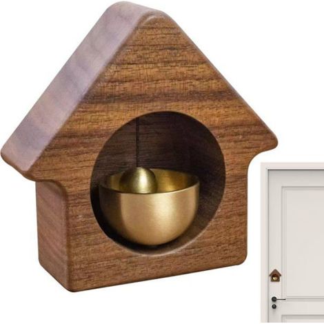 Sonnette de petite taille, sonnette de porte, sonnette en laiton, sonnette magnétique de commerçant (1/4)