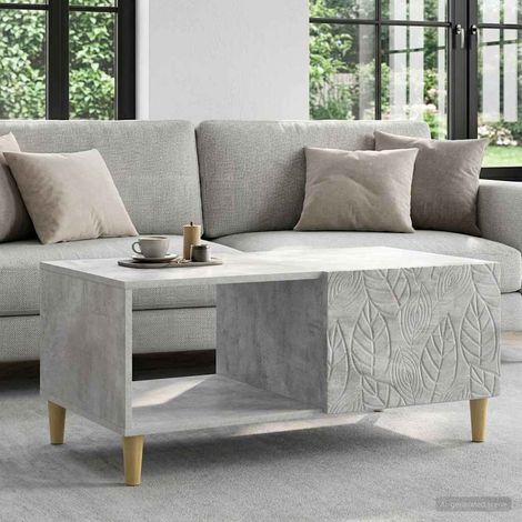 vidaXL Coffee Table Concrete Grey 90 x 50 x 40 cm Engineered Wood (1/5)