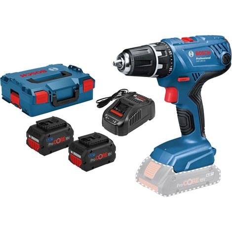 Perceuse-visseuse sans fil GSR 18V-21 Bosch / 2x 5,5 Ah ProCORE18V batterie + chargeur en L-Boxx