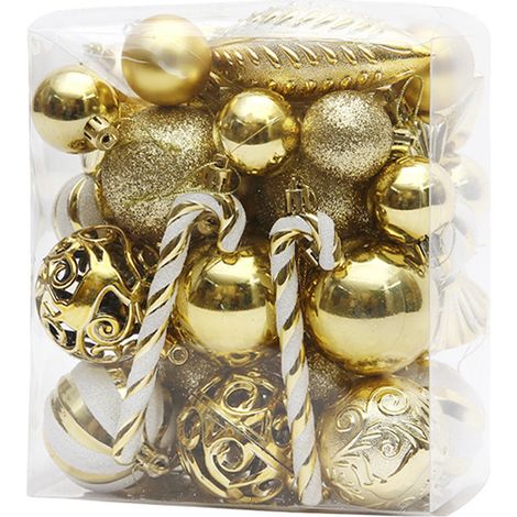 Boules décoratives transparentes en plastique incassable pour décoration de sapin de Noël, de fête de mariage (1/5)
