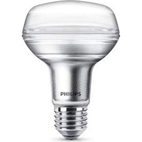Philips 8L60R80B1 Lampadina LED Riflettore R80, 60 W, E27, 2700 K Non Dimmerabile 4W, Bianco (1/5)