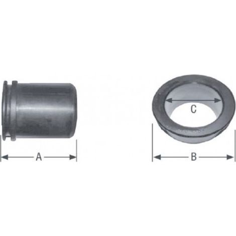 Bague de tête d'attelage freinée AL-KO pour type 30S - 60S - 90S -120S -120SR et 120SV (1/3)