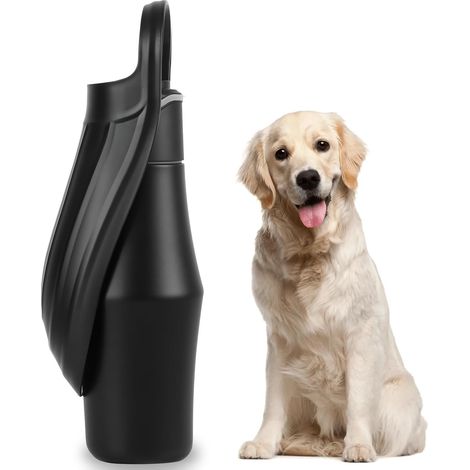 Gourde Chien - 1 Unité - Acier Inoxydable 304 - Isolation Sous Vide - Promenade Randonnée Camping - Noir 750ml (1/5)
