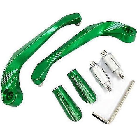 Protection de poignée de klaxon, de frein et d'embrayage pour moto Kawasaki Er6f Er4f Er6n Er5 (7/8" 22 mm) - Verte (1/5)