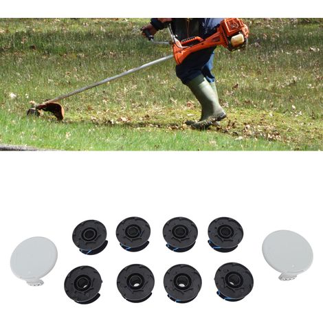 Tête de coupe-bordures en nylon RYOBI, gamme complète d'accessoires pour tondeuses à gazon. (1/5)