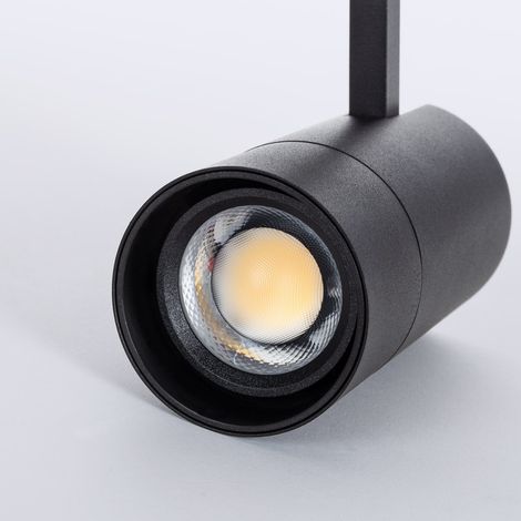 Foco Carril LED Trifásico 20W Wild CCT Seleccionable Multiángulo 24-60º Negro