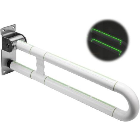 Klappbarer Haltegriff für die Toilette mit rutschfestem Griff, Sicherheitsstange, Tragkraft bis 250 kg, Badezimmerstütze aus Edelstahl für Menschen mit Behinderungen, ältere Menschen und Schwangere (1/5)