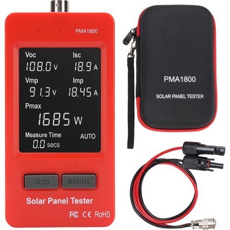 Photovoltaic Panel Multimeter, Backlit HD LCD Screen, Multiple Safety MPPT Test, Solar PV Tester (1/5)