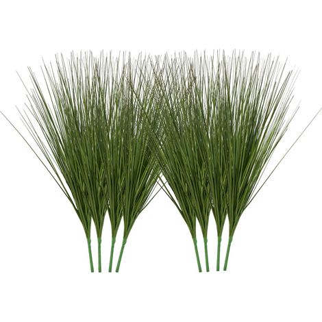 VEVOR Erba Artificiale, 686 mm Erba Finta, Arbusti Verdi Finti, Premio per Interni ed Esterni, Casa, Giardino, Ufficio, Decorazione della Stanza, Inaugurazione della Casa, Confezione da 8 Verde