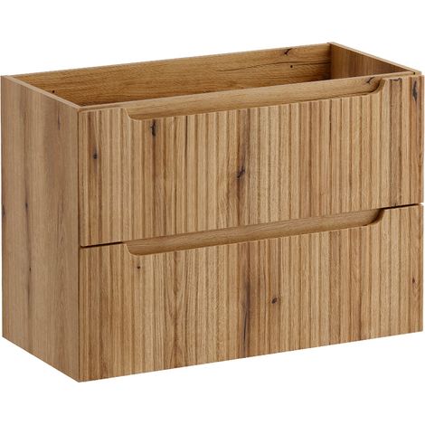 Waschbeckenunterschrank 80 cm, 2 Schubladen, Riva Holz (1/5)