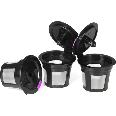 Nachfüllbare Kaffeekapsel – 3er-Packung für Keurig 2.0 und 1.0 Maschinen – Hergestellt aus PP und Edelstahl 304SS – Kompatible Modelle (1/5)