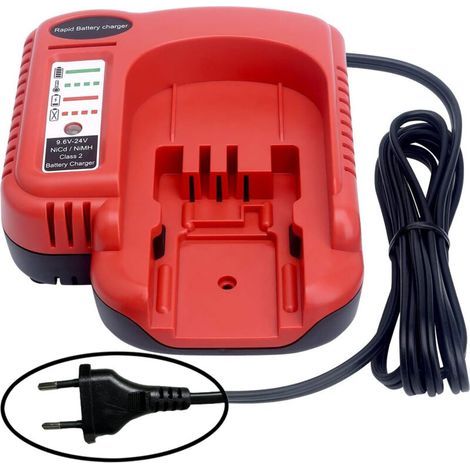 Fast replacement battery charger, compatible with Black and Decker 9.6-24V NiCd and NiCd batteries. (1/5)
