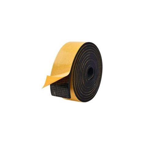 Klebeschaum 50 mm breit 5 mm dick Neopren-Schaumstreifen Gummirolle Isolierschaum Dichtung Tür Antivibration Antikollision Isolierung Möbelschutz Auto, 3 Meter - Crezuo