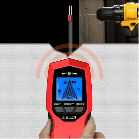 Metalldetektor mit Wandscanner – Wandsuchgerät – Wände scannen – Multifunktionale Erkennung – 1 x 1 x 1 cm – Einfarbig (1/5)