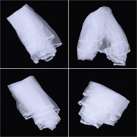 Moustiquaire pour berceau bébé Toyvian en polyester blanc avec (1/5)