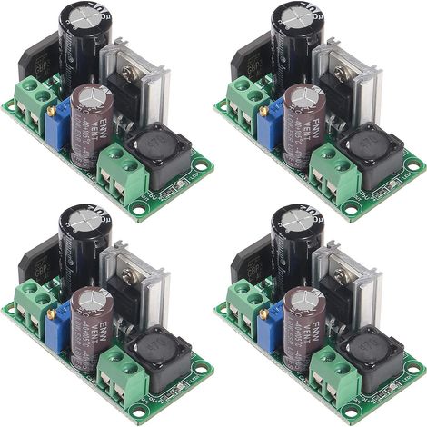 4 pièces AC/DC vers DC convertisseur abaisseur 5-30V à 5-48V 24V 36V 48V vers 2.5-35V 12V carte de régulateur de tension 2A Module d'alimentation Volt réglable (1/5)