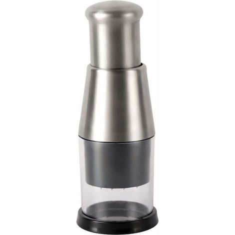 Hachoir à ail pressé, hachoir à oignons en acier inoxydable multifonction pour hacher l'ail, le gingembre et les oignons (1/4)