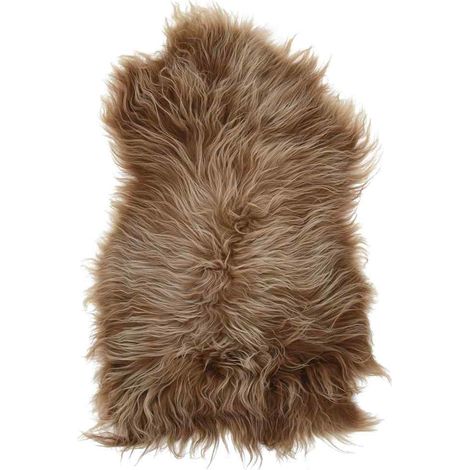 Housse de chaise en peau de mouton islandaise Marron 70x110 cm