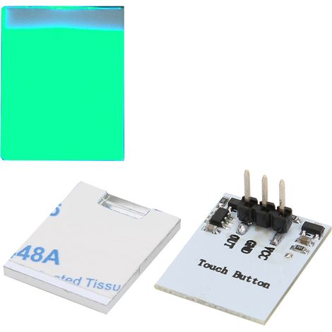 Interrupteur tactile capacitif avec module de capteur LED silencieux (2,7 V-6 V) (vert) (1/5)