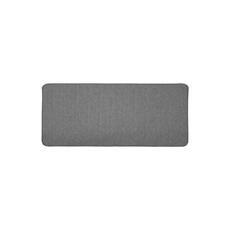 Tapis d'intérieur rectangle tissé uni "Manea" - Gris - 45 x 120cm - Livraison gratuite (1/3)