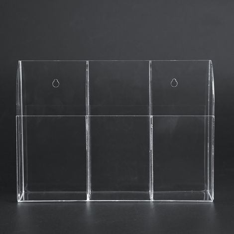Wandhalterung aus Acryl für Fernbedienungen von Klimaanlagen, transparente Aufbewahrungsbox, Set mit 3 Schutzhüllen (1/5)