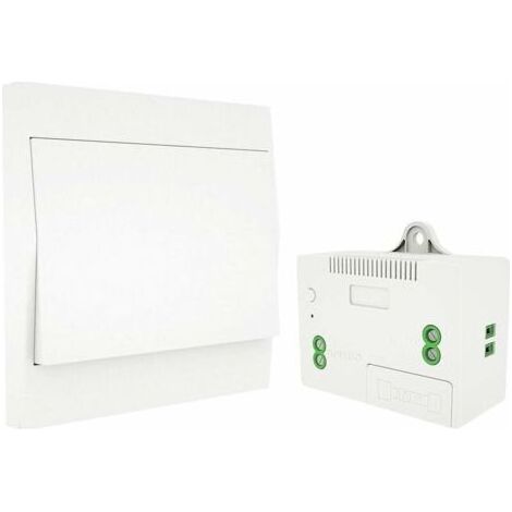 RF433 Interrupteur sans Fil, sans Pile, télécommande Murale, Interrupteur Mural, Auto-alimenté, sans câblage, émetteur pour Panneau Mural (kit à 1 Voie) (1/4)
