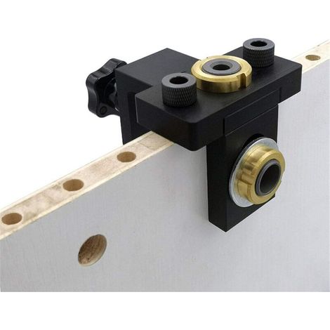 Kit Gabarit Perçage de Poche 8/10/15 mm, Outil Menuiserie 3 en 1 pour Assemblage Précis du Bois (1/4)