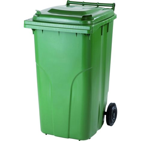Contenitore per rifiuti e spazzatura CERTIFICATI Europlast Austria - verde 240L (1/3)