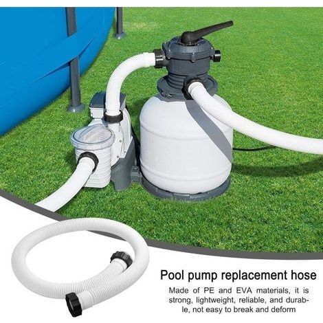 1,5 m Poolpumpe, 38 mm/150 cm Schlauch, für Poolpumpe und -sauger – Ersatzschlauch – Pumpen-/Filterzubehör (1/4)