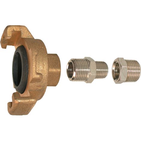Lacme – Raccord laiton 270 express – Filetage plomberie 14,5 mm – Système de griffes pour connexion rapide – Joint nitrile étanche