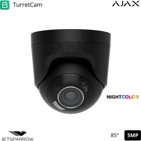 126262 - TVCC - TurretCam HL (5 Mp/4 mm) - Cámara HL cableada (5 Mp/4 mm) - color black - Ajax videovigilancia