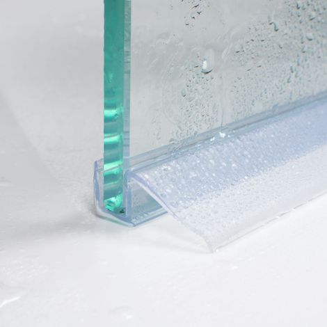 Joint d'étanchéité de douche bas Universel, Schulte, 100 cm recoupable, pour porte coulissante 8 mm, E100058-8-1
